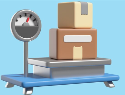 Weight Scale with Packages